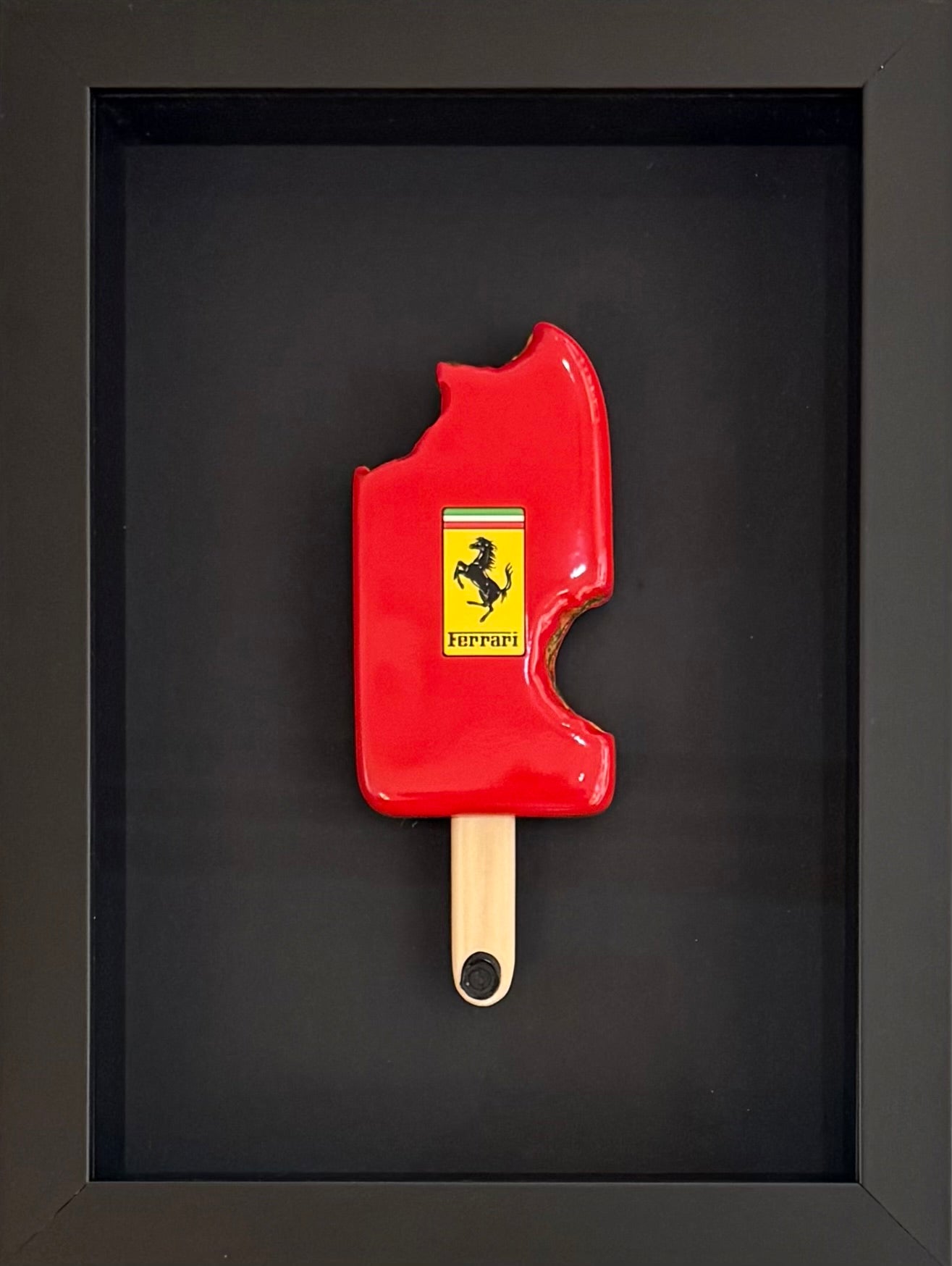 Ferrari red three bite