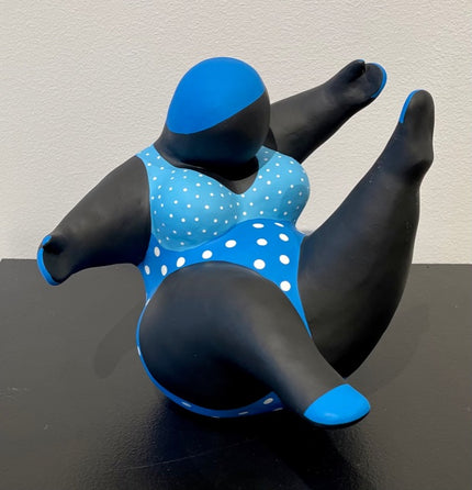 Sitting Big Lady Blue