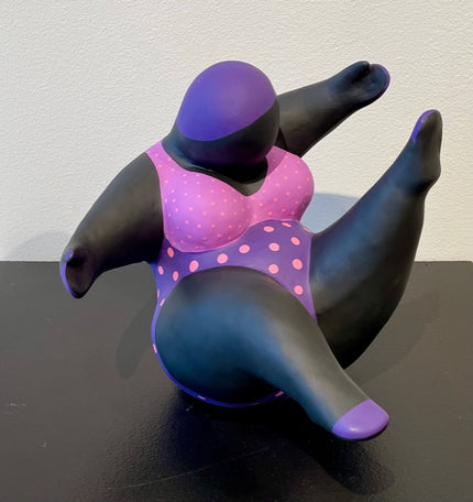 Sitting Big Lady Purple