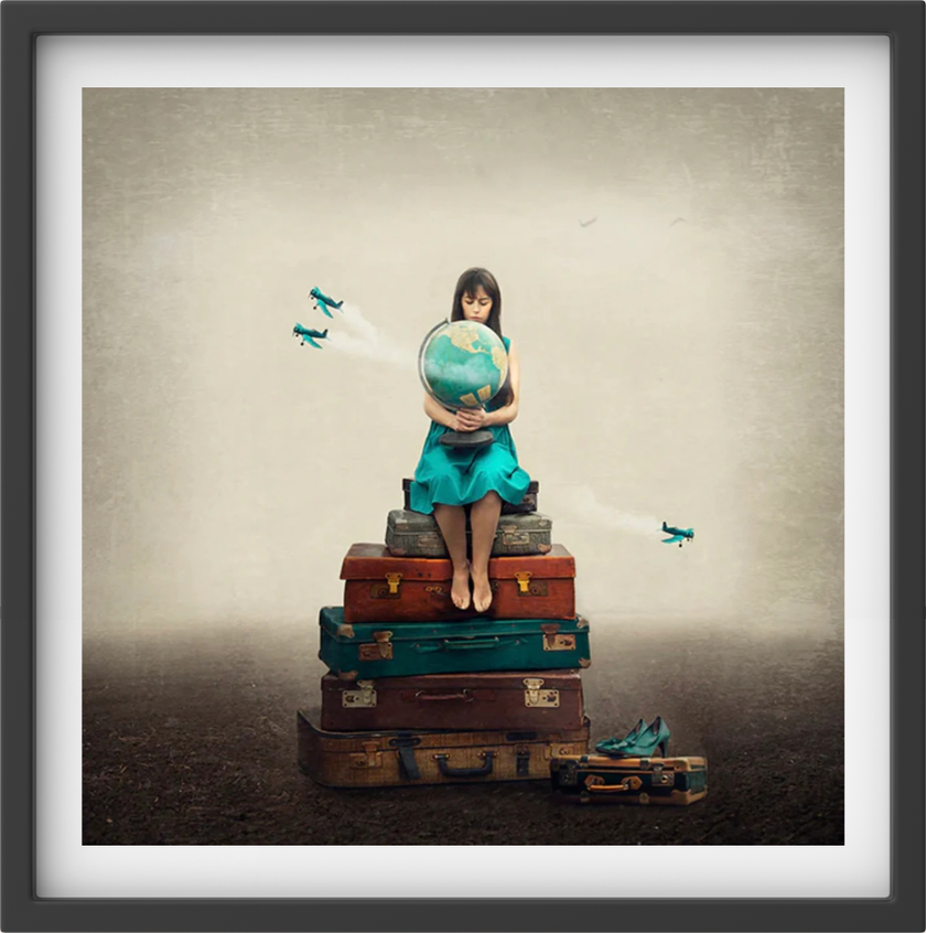 Whole world in her hands