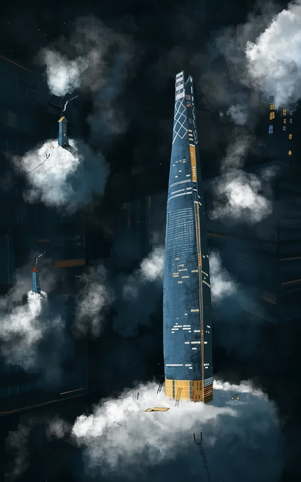 Lotte tower in the space village