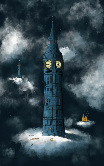 Big Ben and the rope-ladders (blue edition)