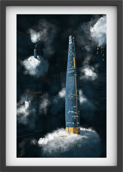 Lotte tower in the space village